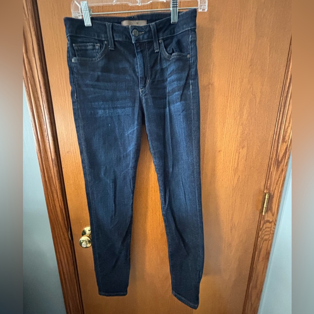 Joes Jeans Curvy Skinny Ankle Blue Denim Jeans Womens Size 27 Mid-Rise